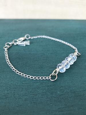 silver crystal chain bracelet - 18017855 - Standard Image - 4
