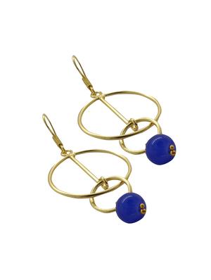 black brass drop earring - 18019469 - Standard Image - 2