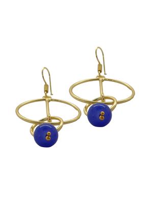 black brass drop earring - 18019469 - Standard Image - 3