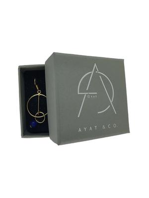 black brass drop earring - 18019469 - Standard Image - 4