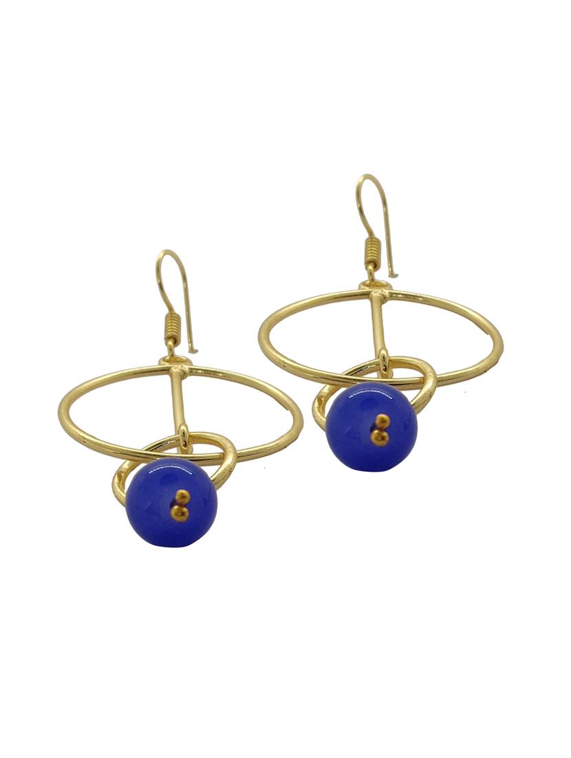 black brass drop earring - 18019469 - Zoom Image - 3