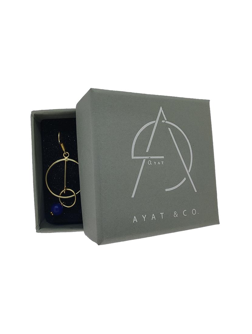 black brass drop earring - 18019469 - Zoom Image - 4