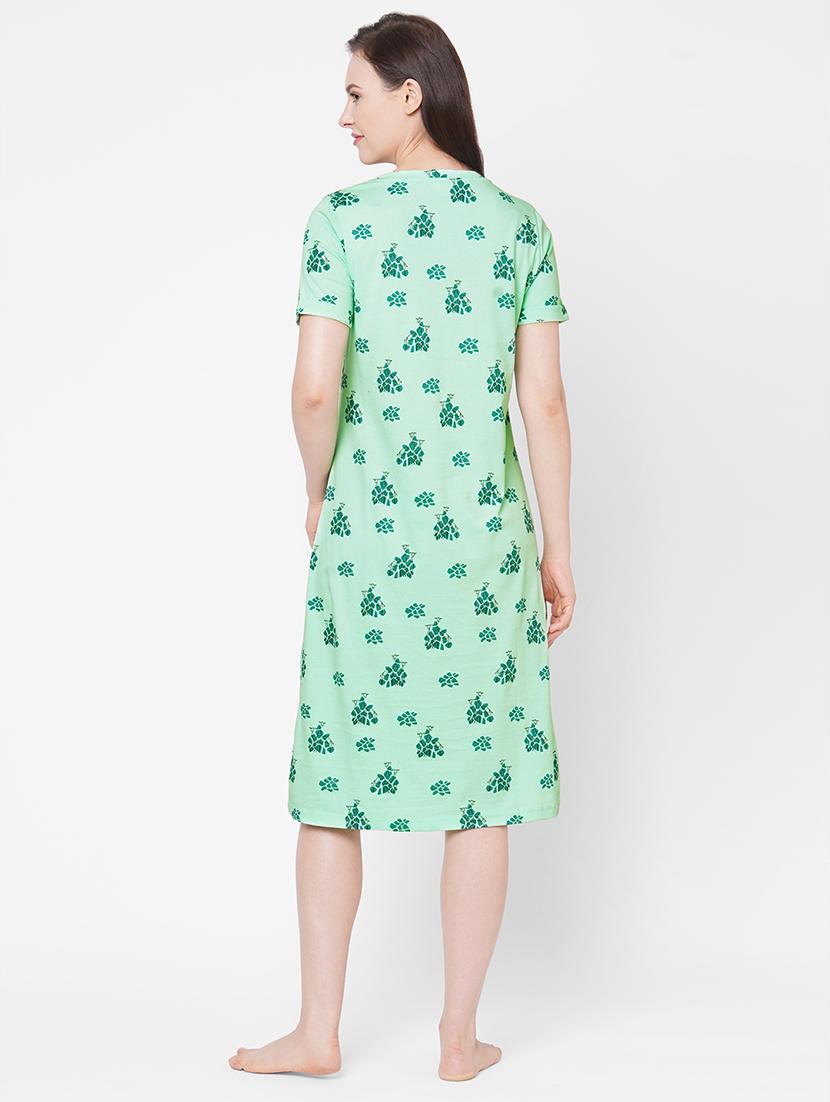 round neck printed sleepshirt - 18019842 - Zoom Image - 3