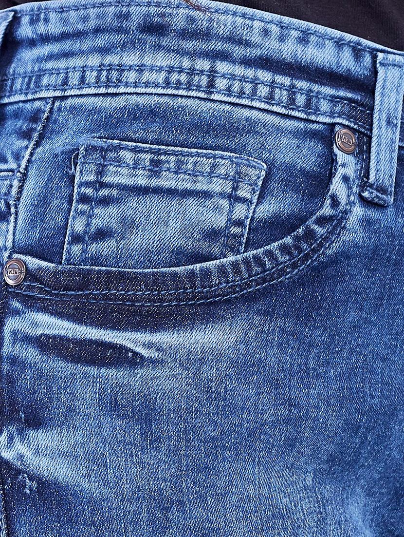 mid rise distressed jeans - 18020418 - Zoom Image - 4