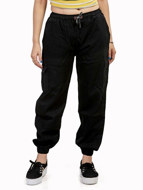 drawstring waist jogger jeans - 18020422 - Standard Image - 1