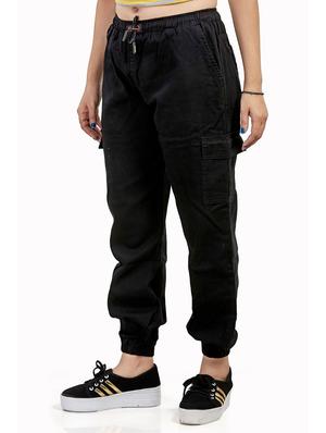 drawstring waist jogger jeans - 18020422 - Standard Image - 2