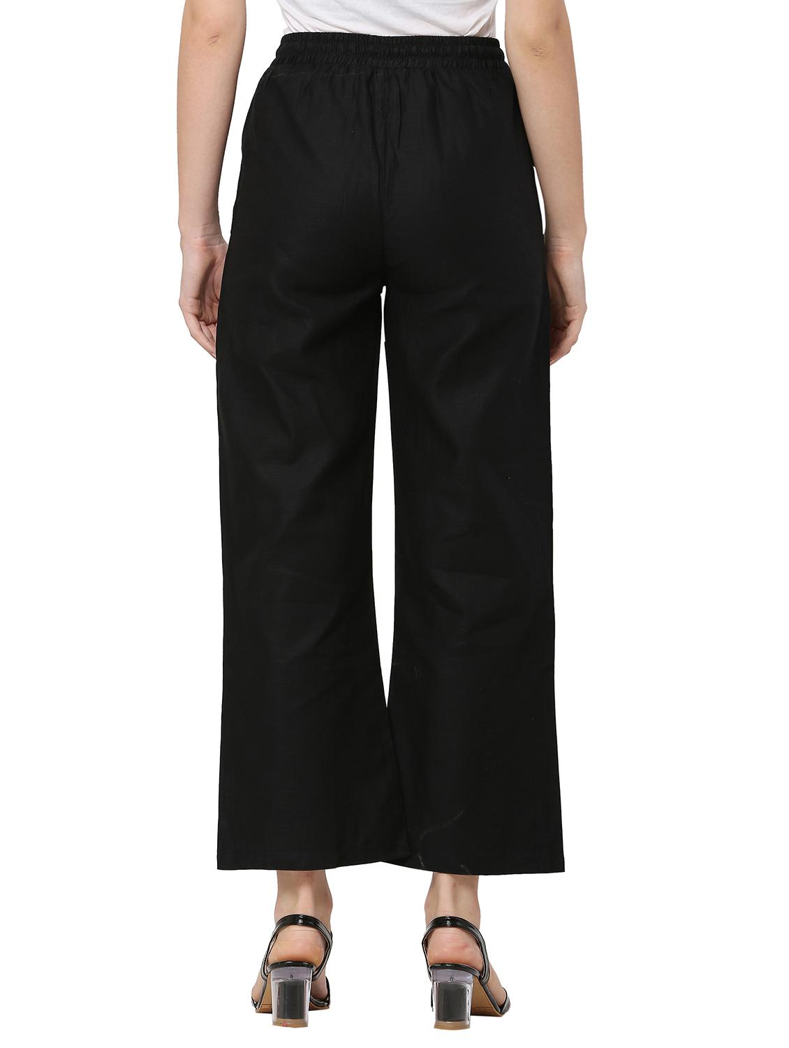tie front solid wide leg trouser - 18020724 - Zoom Image - 3