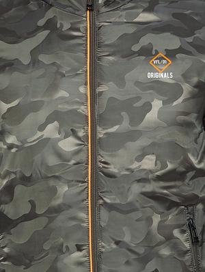 olive green camouflage casual jacket - 18021100 - Standard Image - 5