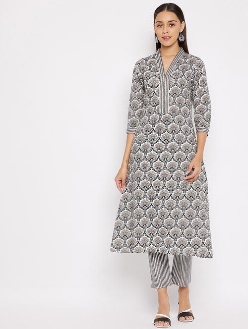 printed kurta pant set - 18021482 - Very Small Image - 1