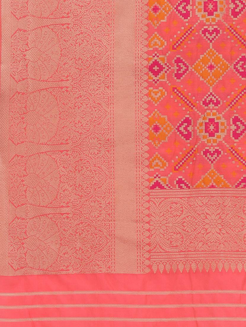 zari work kanjivaram saree with blouse - 18021727 - Zoom Image - 4