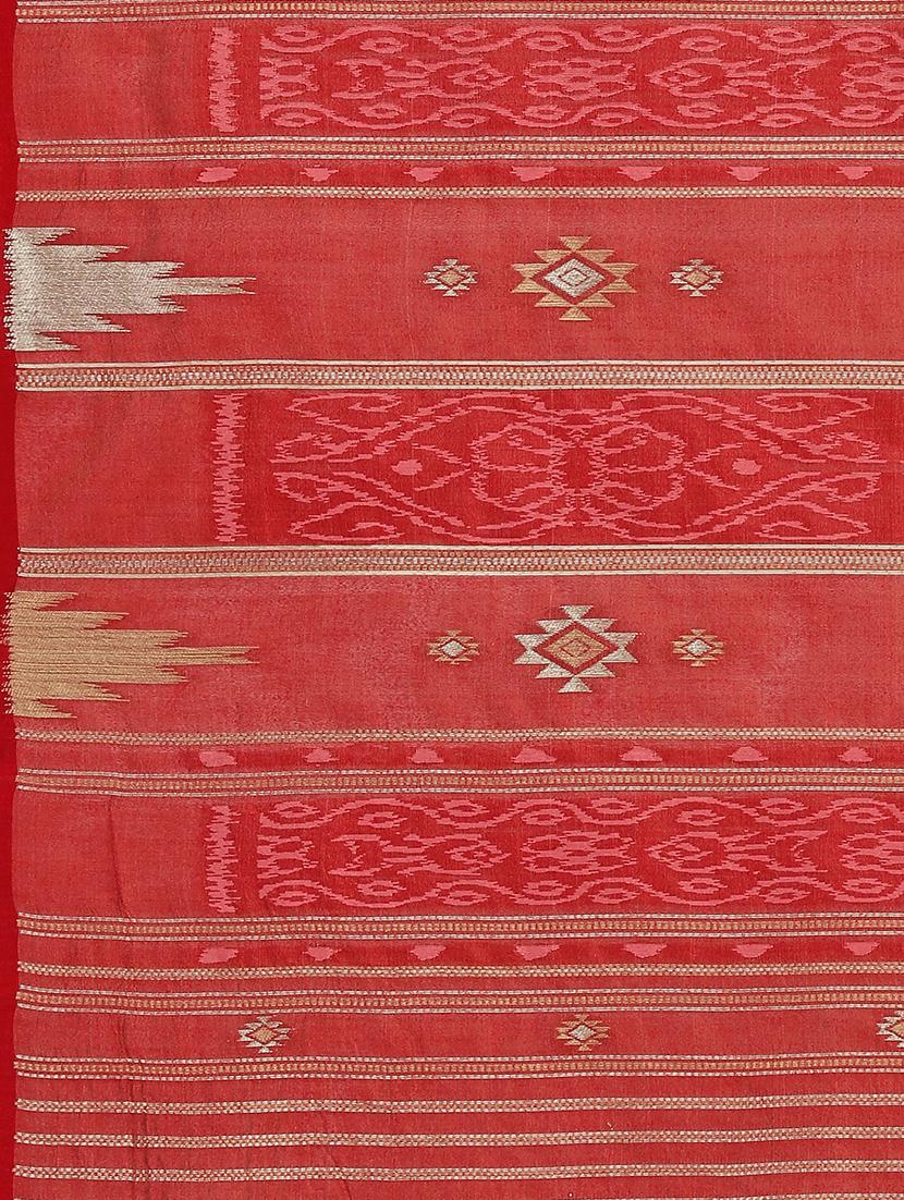 self design banarasi saree with blouse - 18021771 - Zoom Image - 4