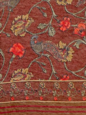 bandhani printed saree with blouse - 18021773 - Standard Image - 4