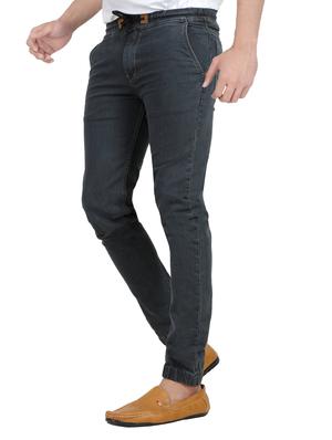 grey cotton blend plain jeans - 18021828 - Standard Image - 2