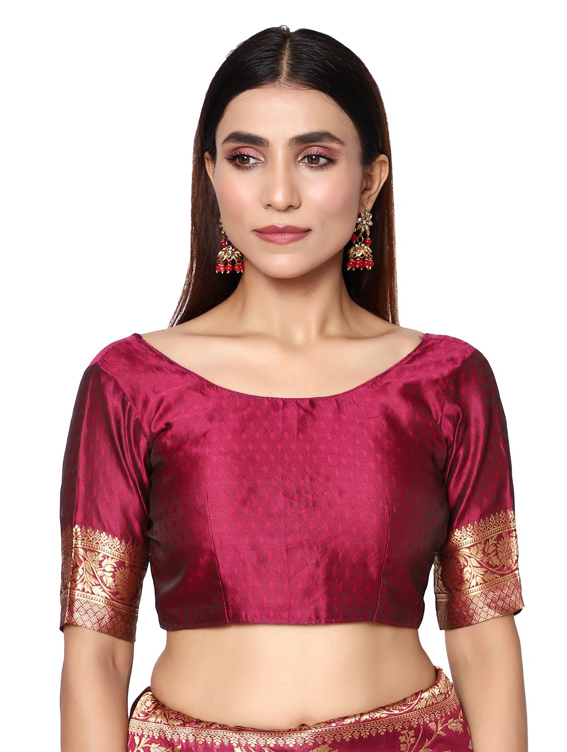 jacquard work kanjivaram saree with blouse - 18021994 - Zoom Image - 3