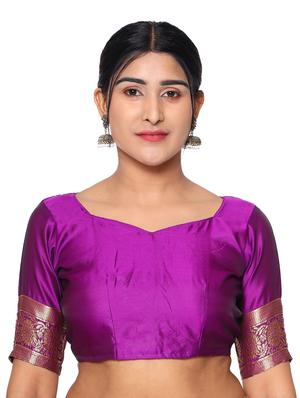jacquard work kanjivaram saree with blouse - 18022001 - Standard Image - 3