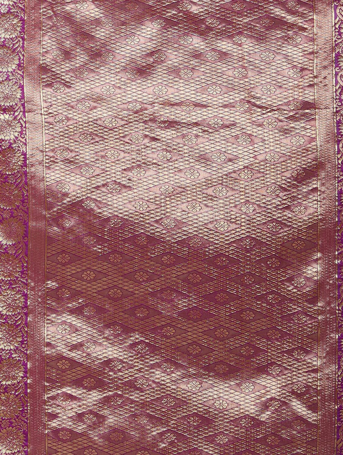 jacquard work kanjivaram saree with blouse - 18022001 - Zoom Image - 5