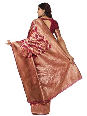 jacquard work kanjivaram saree with blouse - 18022014 - Standard Image - 2