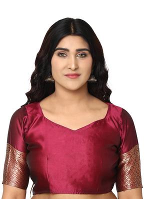 jacquard work kanjivaram saree with blouse - 18022014 - Standard Image - 3