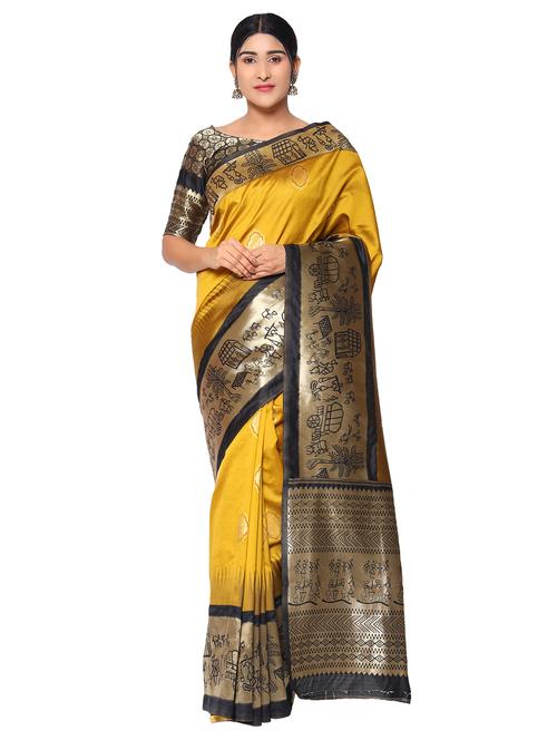 jacquard work kanjivaram saree with blouse - 18022051 - Standard Image - 1