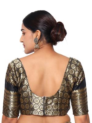 jacquard work kanjivaram saree with blouse - 18022051 - Standard Image - 4