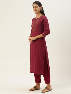 self design unstitched suit set - 18022476 - Standard Image - 2