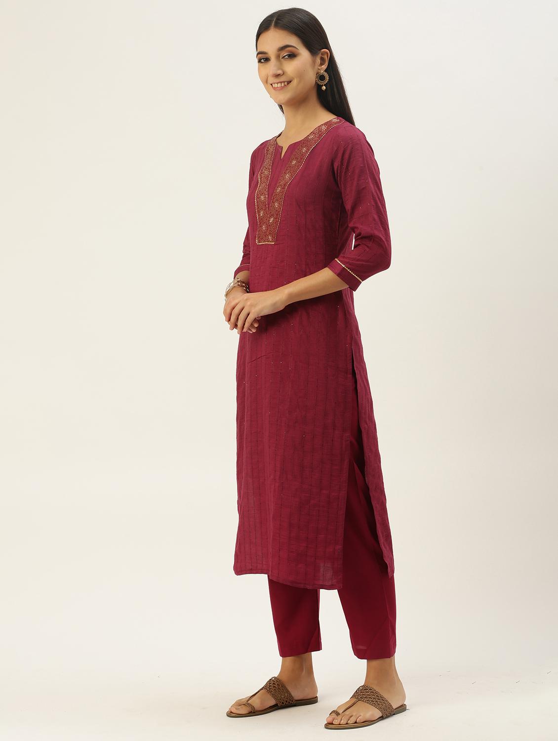 self design unstitched suit set - 18022476 - Zoom Image - 2