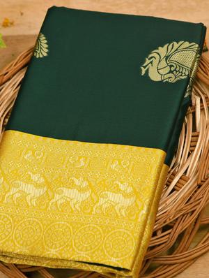 jacquard work banarasi saree with blouse - 18023450 - Standard Image - 4