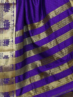 self design woven saree with blouse - 18023960 - Standard Image - 3
