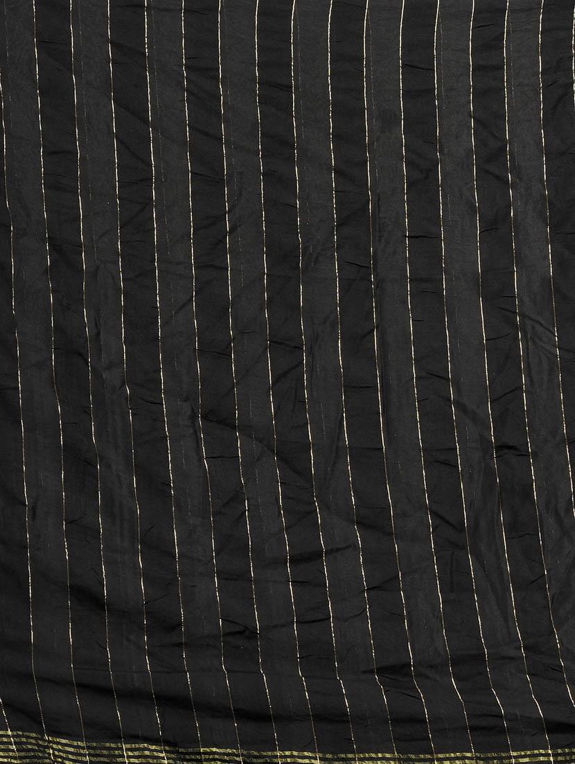 black silk printed dupatta - 18024153 - Zoom Image - 3