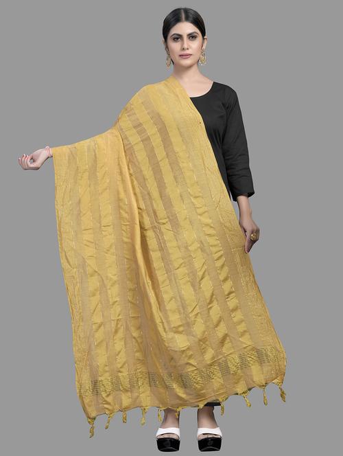 beige silk printed dupatta - 18024163 - Standard Image - 1