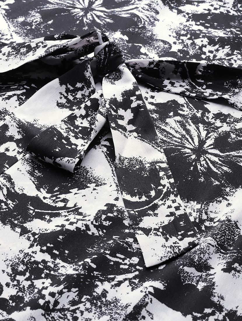 notch neck printed a-line dress - 18024245 - Zoom Image - 5