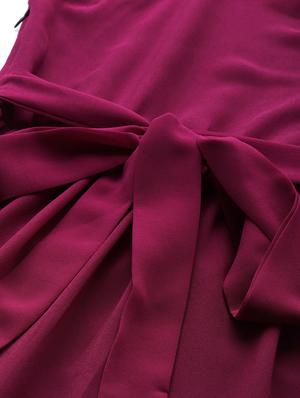 tie back off shoulder tiered dress - 18024263 - Standard Image - 5