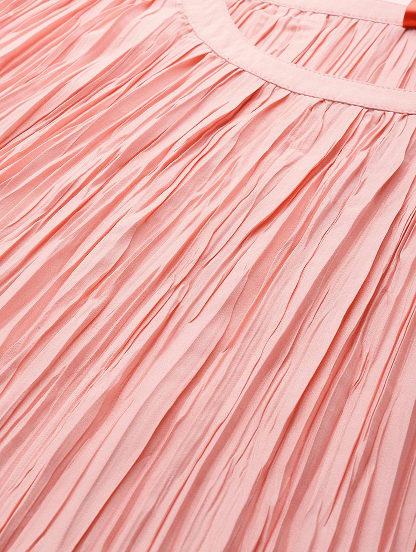 round neck solid shift dress - 18024266 - Zoom Image - 5