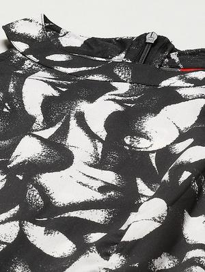 halter neck printed layered dress - 18024268 - Standard Image - 5