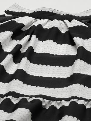 tie back striped a-line dress - 18024279 - Standard Image - 5