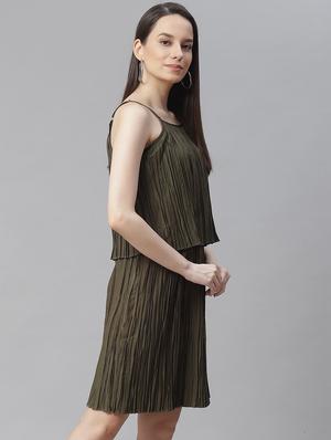 cami neck layered a-line dress - 18024287 - Standard Image - 2