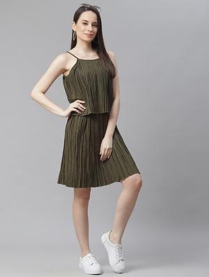 cami neck layered a-line dress - 18024287 - Standard Image - 4