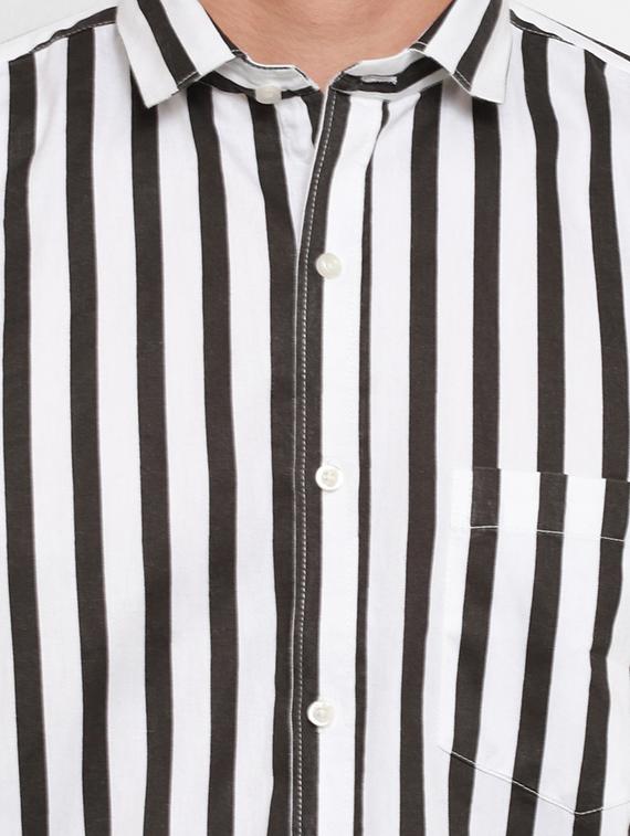 black striped casual shirt - 18024390 - Zoom Image - 5