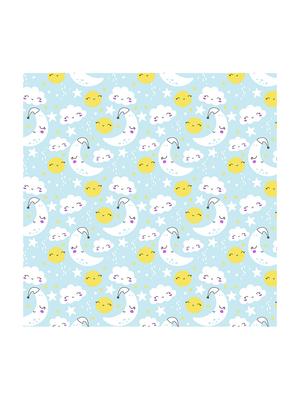 blue cotton bedsheet - 18024400 - Standard Image - 3