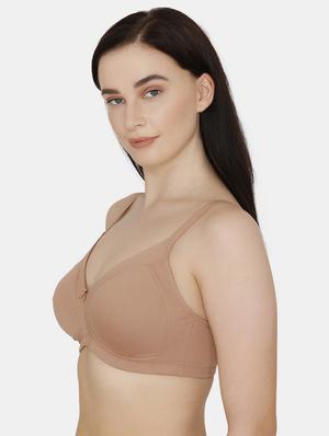 beige solid regular bra - 18024441 - Standard Image - 2