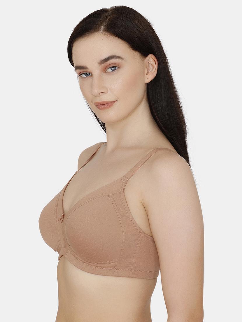 beige solid regular bra - 18024441 - Zoom Image - 2