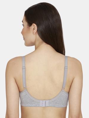 grey solid maternity/nursing bra - 18024461 - Standard Image - 3