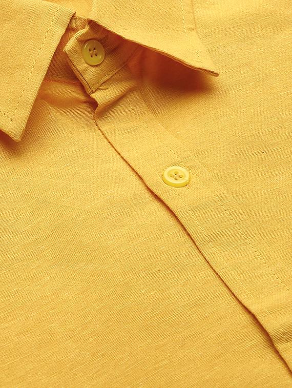 yellow solid casual shirt - 18024494 - Zoom Image - 6