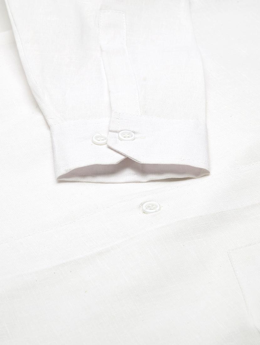 white solid casual shirt - 18024503 - Zoom Image - 5