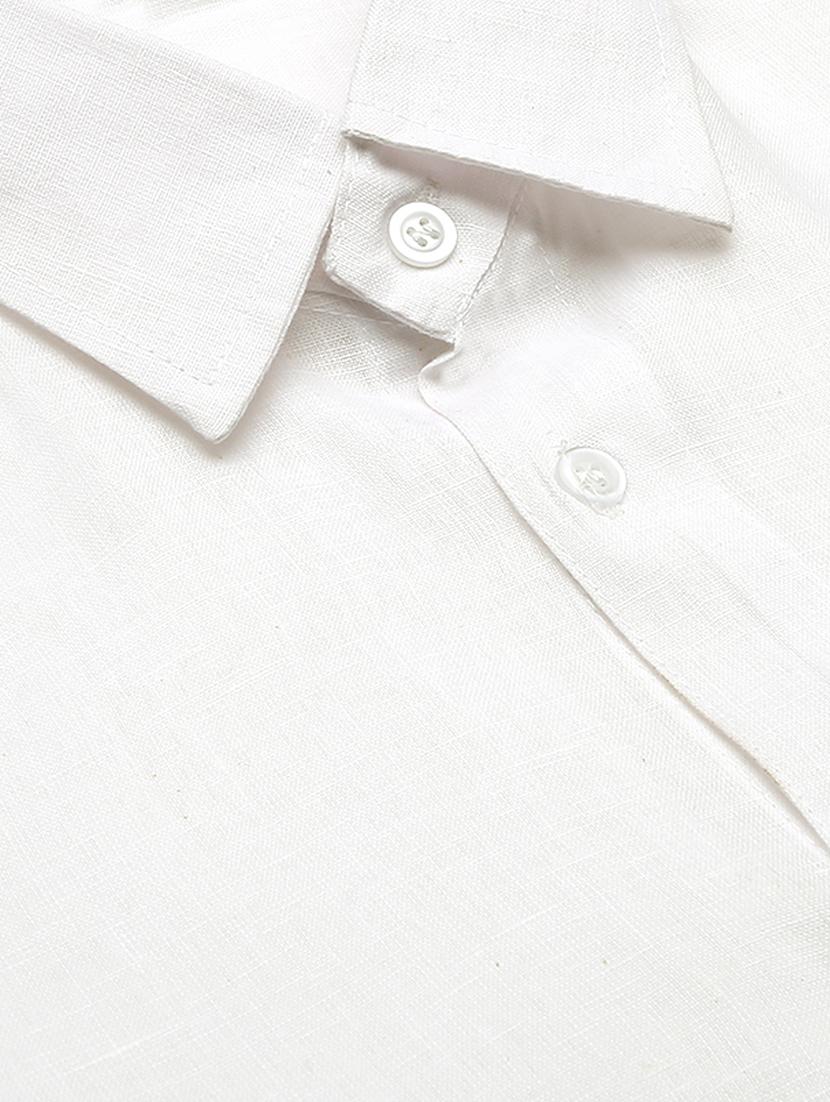 white solid casual shirt - 18024503 - Zoom Image - 6
