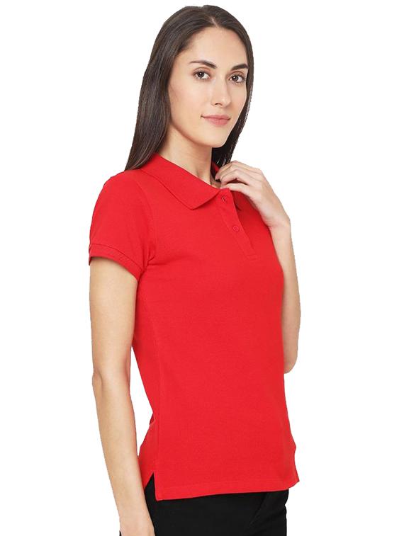 polo neck solid tee - 18024542 - Zoom Image - 2