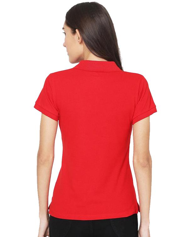 polo neck solid tee - 18024542 - Zoom Image - 3