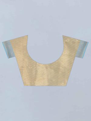 mustard art silk kanjivaram saree with blouse - 18024763 - Standard Image - 5