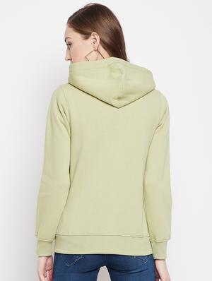 hooded neck solid sweatshirt - 18024868 - Standard Image - 4