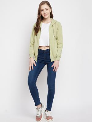 hooded neck solid sweatshirt - 18024868 - Standard Image - 5